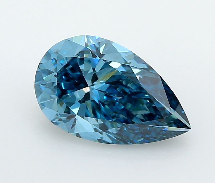 IGI Pear 2.16ct Fancy Vivid Blue VVS2 - Loose Lab Diamond: IGI Pear 2.16ct Fancy Vivid Blue VVS2 - Loose Lab Diamond Item Specifics: Source: This Is A Real Diamond Grown In A Lab Not Mined. Carat: 2.16 Cut: - Color: Fancy Vivid Blue Clarity: VVS2 Polish: EX S