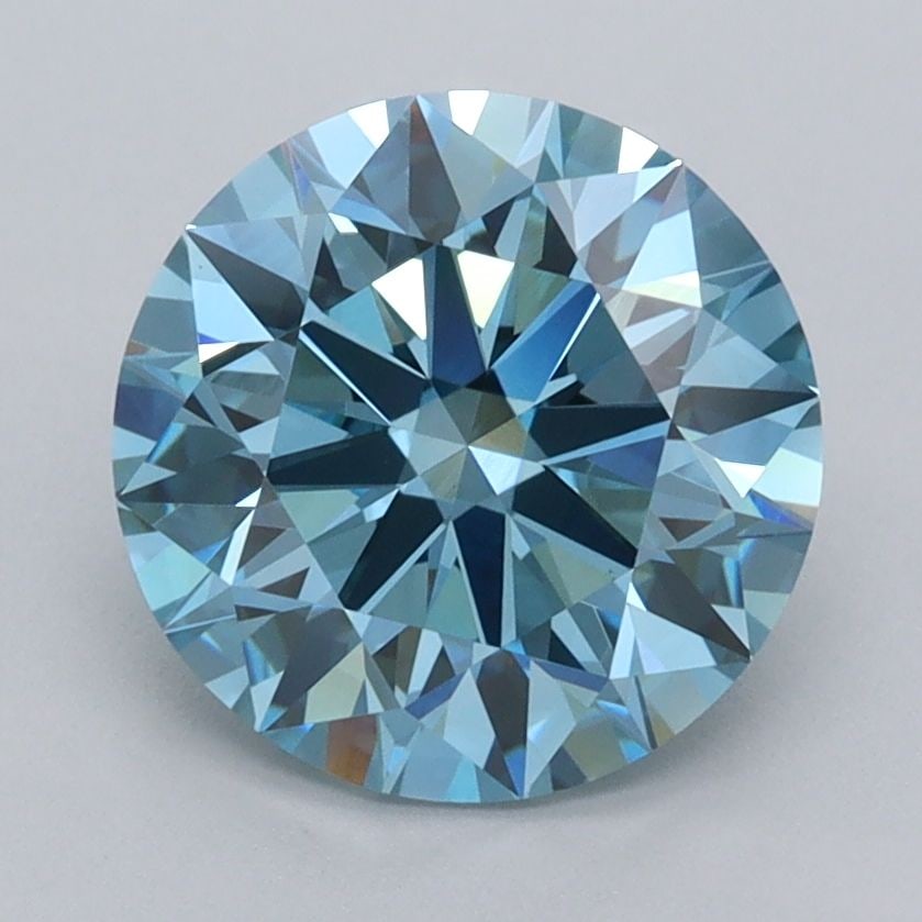 IGI Round 2.5ct Fancy Vivid Blue VVS2 - Ideal Loose Lab Diamond: IGI Round 2.5ct Fancy Vivid Blue VVS2 - Ideal Loose Lab Diamond Item Specifics: Source: This Is A Real Diamond Grown In A Lab Not Mined. Carat: 2.5 Cut: ID Color: Fancy Vivid Blue Clarity: VVS2 Polish