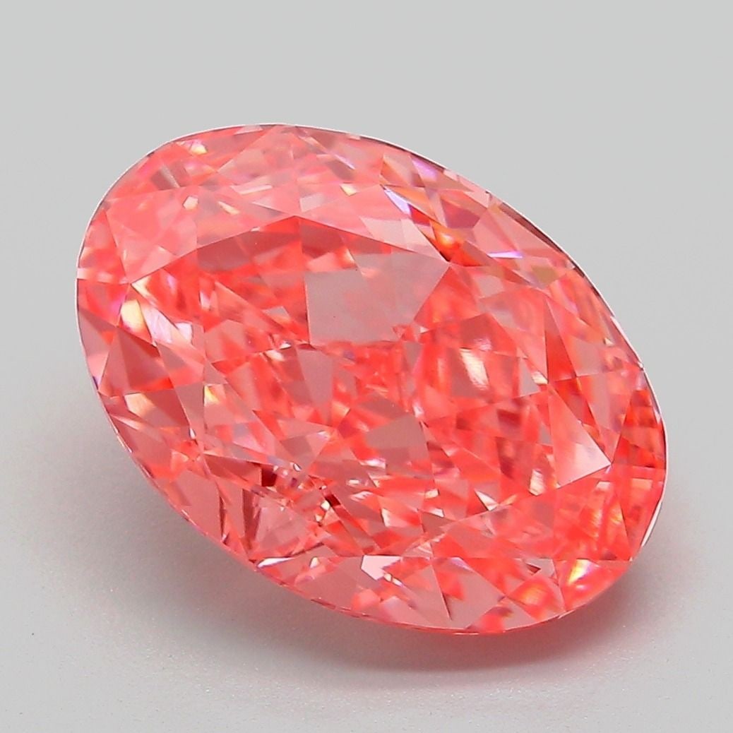 IGI Oval 5.06ct Fancy Vivid Pink VVS2 - Loose Lab Diamond: IGI Oval 5.06ct Fancy Vivid Pink VVS2 - Loose Lab Diamond Item Specifics: Source: This Is A Real Diamond Grown In A Lab Not Mined. Carat: 5.06 Cut: - Color: Fancy Vivid Pink Clarity: VVS2 Polish: EX S