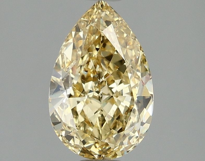 IGI Pear 1.58ct Fancy Intense Yellow VVS2 - Loose Lab Diamond (1 of 1)