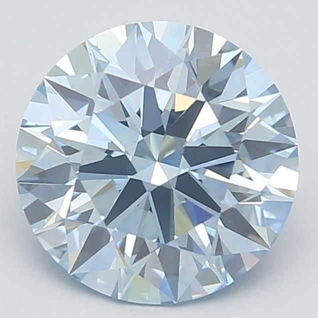 IGI Round 2.36ct Fancy Intense Blue VVS2 - Ideal Loose Lab Diamond: IGI Round 2.36ct Fancy Intense Blue VVS2 - Ideal Loose Lab Diamond Item Specifics: Source: This Is A Real Diamond Grown In A Lab Not Mined. Carat: 2.36 Cut: ID Color: Fancy Intense Blue Clarity: VVS2 