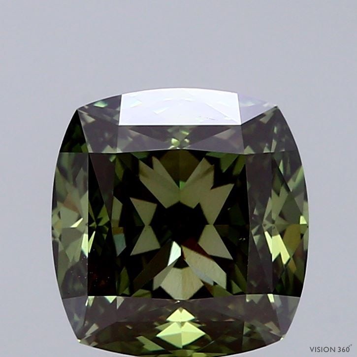 IGI Cushion Modified 3.02ct Fancy Vivid Green VVS2 - Loose Lab Diamond: IGI Cushion Modified 3.02ct Fancy Vivid Green VVS2 - Loose Lab Diamond Item Specifics: Source: This Is A Real Diamond Grown In A Lab Not Mined. Carat: 3.02 Cut: - Color: Fancy Vivid Green Clarity: VVS