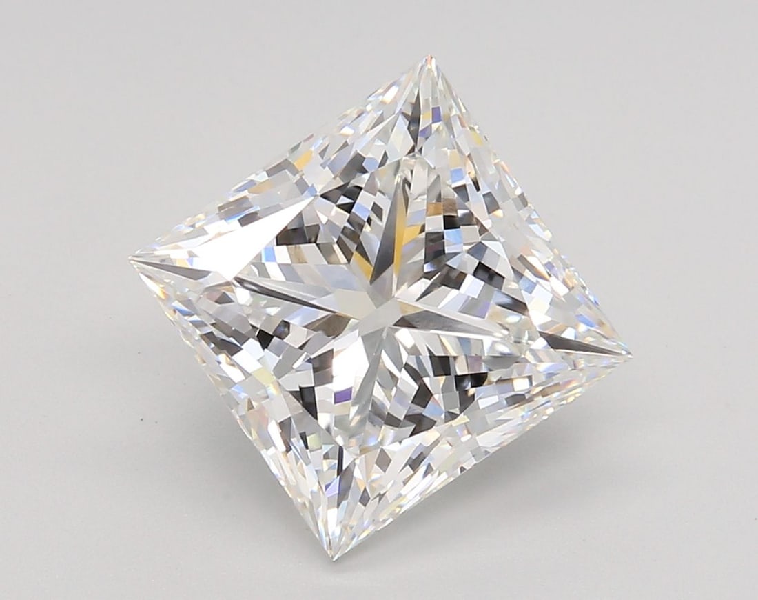 IGI Princess 5.08ct E VVS2 - Loose Lab Diamond: IGI Princess 5.08ct E VVS2 - Loose Lab Diamond Item Specifics: Source: This Is A Real Diamond Grown In A Lab Not Mined. Carat: 5.08 Cut: - Color: E Clarity: VVS2 Polish: EX Symmetry: EX Measurements: 