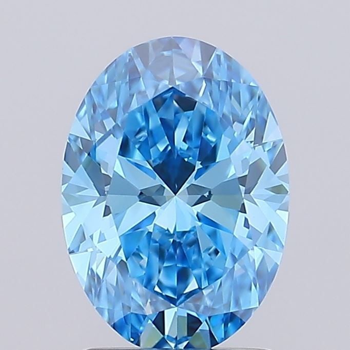 IGI Oval 1.76ct Fancy Vivid Blue VVS2 - Loose Lab Diamond: IGI Oval 1.76ct Fancy Vivid Blue VVS2 - Loose Lab Diamond Item Specifics: Source: This Is A Real Diamond Grown In A Lab Not Mined. Carat: 1.76 Cut: - Color: Fancy Vivid Blue Clarity: VVS2 Polish: EX S