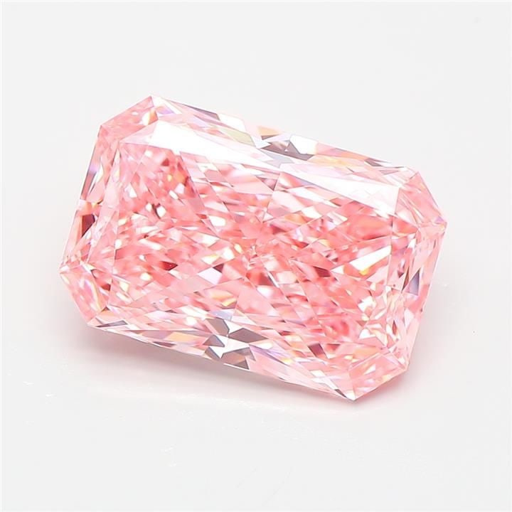 IGI Radiant 3.91ct Fancy Vivid Pink VVS2 - Loose Lab Diamond: IGI Radiant 3.91ct Fancy Vivid Pink VVS2 - Loose Lab Diamond Item Specifics: Source: This Is A Real Diamond Grown In A Lab Not Mined. Carat: 3.91 Cut: - Color: Fancy Vivid Pink Clarity: VVS2 Polish: E