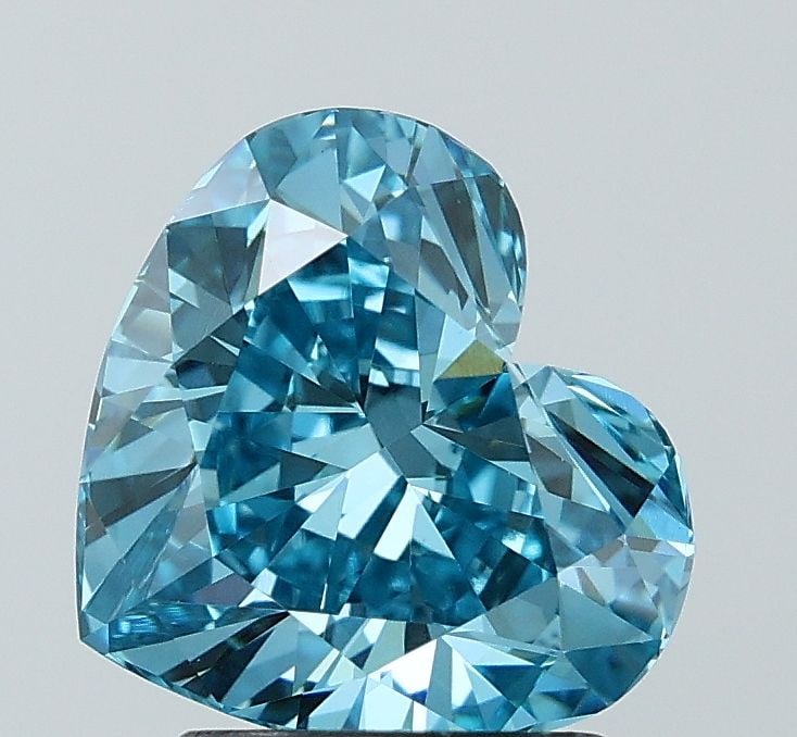 IGI Heart 2.54ct Fancy Vivid Blue VVS2 - Loose Lab Diamond: IGI Heart 2.54ct Fancy Vivid Blue VVS2 - Loose Lab Diamond Item Specifics: Source: This Is A Real Diamond Grown In A Lab Not Mined. Carat: 2.54 Cut: - Color: Fancy Vivid Blue Clarity: VVS2 Polish: EX