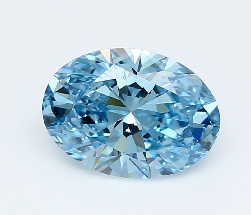 IGI Oval 2.54ct Fancy Vivid Blue VVS1 - Loose Lab Diamond (1 of 1)