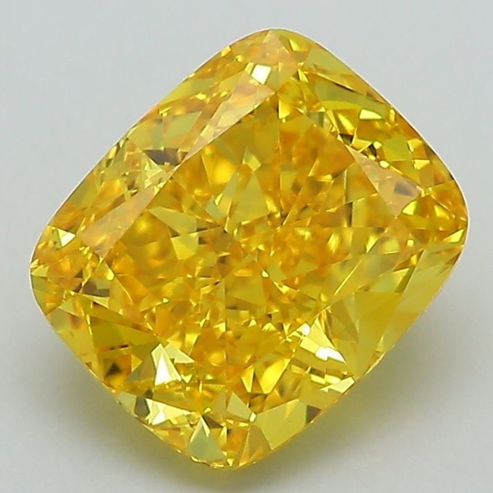 IGI Cushion Modified 2.43ct Fancy Vivid Yellow VVS2 - Loose Lab Diamond: IGI Cushion Modified 2.43ct Fancy Vivid Yellow VVS2 - Loose Lab Diamond Item Specifics: Source: This Is A Real Diamond Grown In A Lab Not Mined. Carat: 2.43 Cut: - Color: Fancy Vivid Yellow Clarity: V