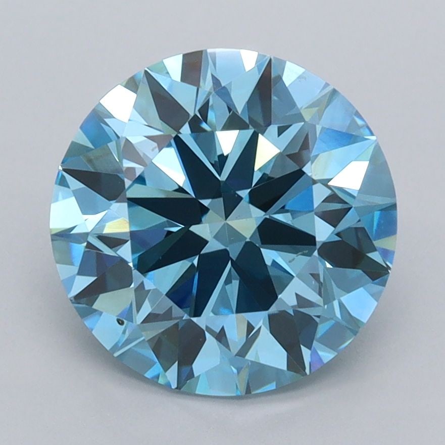 IGI Round 2.9ct Fancy Vivid Blue VVS2 - Ideal Loose Lab Diamond: IGI Round 2.9ct Fancy Vivid Blue VVS2 - Ideal Loose Lab Diamond Item Specifics: Source: This Is A Real Diamond Grown In A Lab Not Mined. Carat: 2.9 Cut: ID Color: Fancy Vivid Blue Clarity: VVS2 Polish