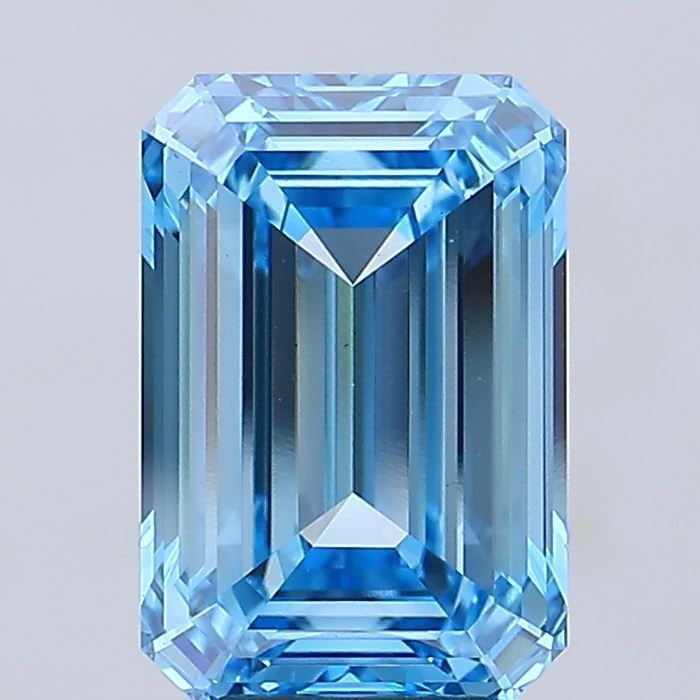 IGI Emerald 7.03ct Fancy Vivid Blue VVS2 - Loose Lab Diamond: IGI Emerald 7.03ct Fancy Vivid Blue VVS2 - Loose Lab Diamond Item Specifics: Source: This Is A Real Diamond Grown In A Lab Not Mined. Carat: 7.03 Cut: - Color: Fancy Vivid Blue Clarity: VVS2 Polish: