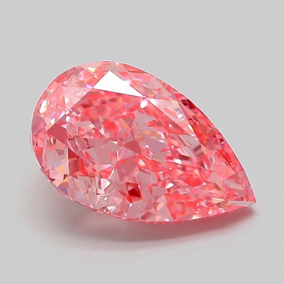 IGI Pear 3.11ct Fancy Vivid Pink VVS2 - Loose Lab Diamond: IGI Pear 3.11ct Fancy Vivid Pink VVS2 - Loose Lab Diamond Item Specifics: Source: This Is A Real Diamond Grown In A Lab Not Mined. Carat: 3.11 Cut: - Color: Fancy Vivid Pink Clarity: VVS2 Polish: EX S