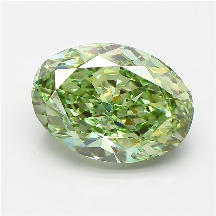 IGI Oval 5.24ct Fancy Vivid Green VVS2 - Loose Lab Diamond: IGI Oval 5.24ct Fancy Vivid Green VVS2 - Loose Lab Diamond Item Specifics: Source: This Is A Real Diamond Grown In A Lab Not Mined. Carat: 5.24 Cut: - Color: Fancy Vivid Green Clarity: VVS2 Polish: EX