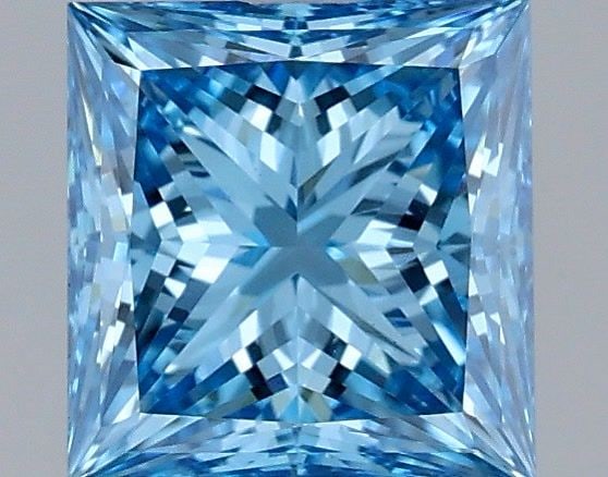IGI Princess 1.55ct Fancy Vivid Blue VVS2 - Loose Lab Diamond: IGI Princess 1.55ct Fancy Vivid Blue VVS2 - Loose Lab Diamond Item Specifics: Source: This Is A Real Diamond Grown In A Lab Not Mined. Carat: 1.55 Cut: - Color: Fancy Vivid Blue Clarity: VVS2 Polish: