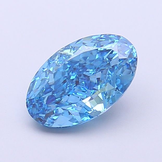 IGI Oval 1.24ct Fancy Vivid Blue VVS2 - Loose Lab Diamond: IGI Oval 1.24ct Fancy Vivid Blue VVS2 - Loose Lab Diamond Item Specifics: Source: This Is A Real Diamond Grown In A Lab Not Mined. Carat: 1.24 Cut: - Color: Fancy Vivid Blue Clarity: VVS2 Polish: EX S