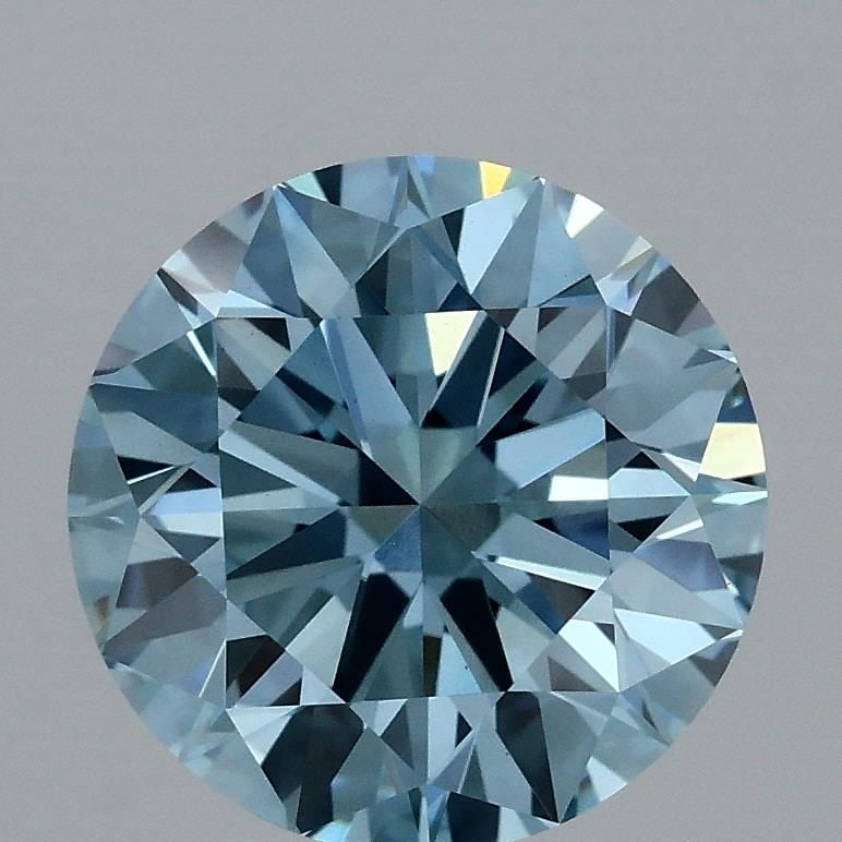 IGI Round 2.53ct Fancy Vivid Blue VVS2 - Ideal Loose Lab Diamond: IGI Round 2.53ct Fancy Vivid Blue VVS2 - Ideal Loose Lab Diamond Item Specifics: Source: This Is A Real Diamond Grown In A Lab Not Mined. Carat: 2.53 Cut: ID Color: Fancy Vivid Blue Clarity: VVS2 Poli