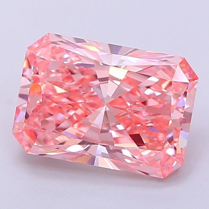 IGI Radiant 3.07ct Fancy Vivid Pink VVS2 - Loose Lab Diamond: IGI Radiant 3.07ct Fancy Vivid Pink VVS2 - Loose Lab Diamond Item Specifics: Source: This Is A Real Diamond Grown In A Lab Not Mined. Carat: 3.07 Cut: - Color: Fancy Vivid Pink Clarity: VVS2 Polish: E