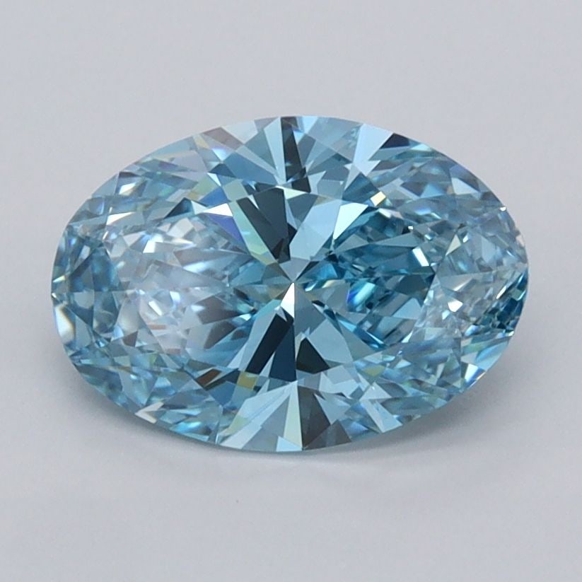 IGI Oval 1.52ct Fancy Vivid Blue VVS1 - Loose Lab Diamond: IGI Oval 1.52ct Fancy Vivid Blue VVS1 - Loose Lab Diamond Item Specifics: Source: This Is A Real Diamond Grown In A Lab Not Mined. Carat: 1.52 Cut: - Color: Fancy Vivid Blue Clarity: VVS1 Polish: EX S