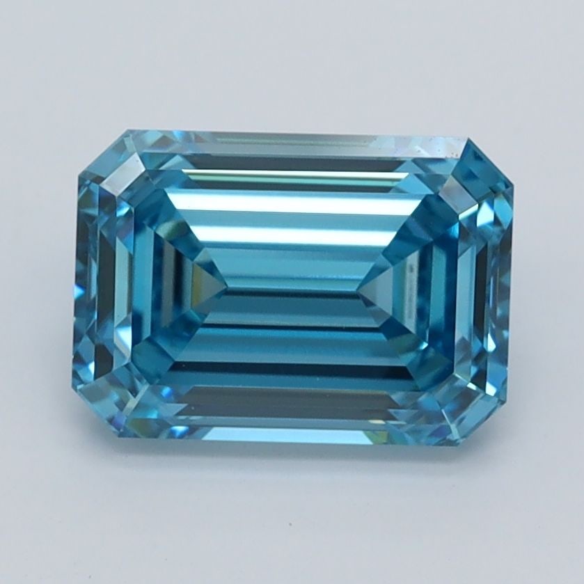 IGI Emerald 2.08ct Fancy Vivid Blue VVS2 - Loose Lab Diamond: IGI Emerald 2.08ct Fancy Vivid Blue VVS2 - Loose Lab Diamond Item Specifics: Source: This Is A Real Diamond Grown In A Lab Not Mined. Carat: 2.08 Cut: - Color: Fancy Vivid Blue Clarity: VVS2 Polish: E