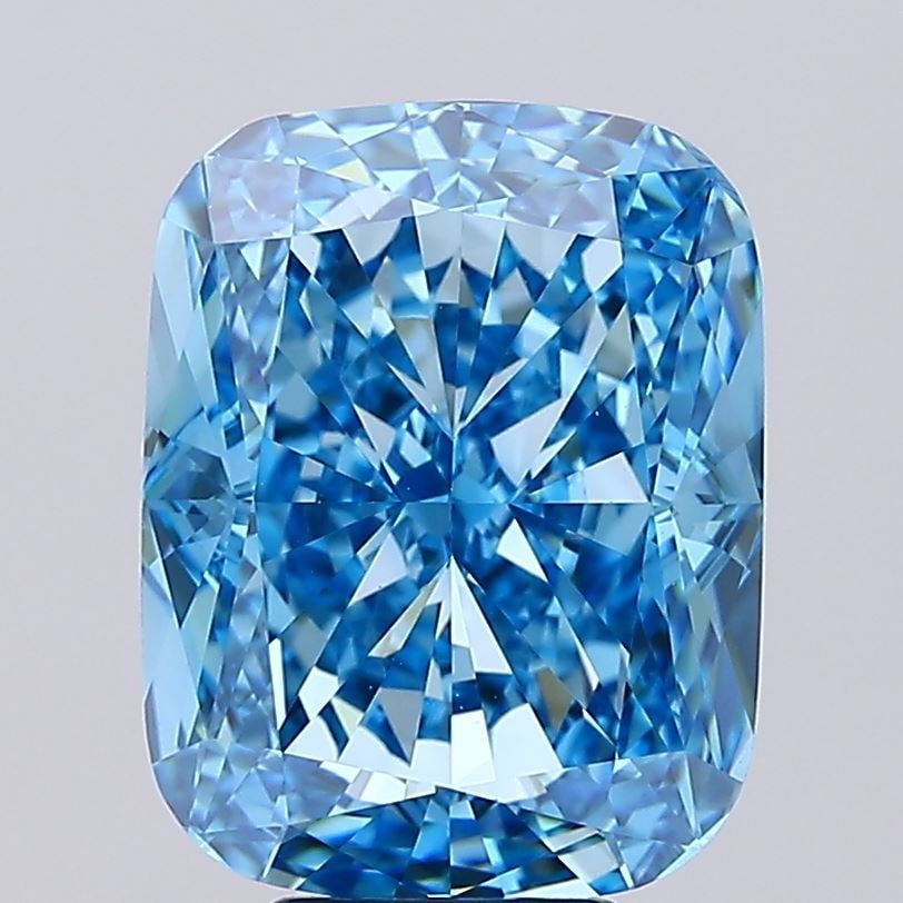 IGI Cushion Modified 8.73ct Fancy Vivid Blue VVS2 - Loose Lab Diamond: IGI Cushion Modified 8.73ct Fancy Vivid Blue VVS2 - Loose Lab Diamond Item Specifics: Source: This Is A Real Diamond Grown In A Lab Not Mined. Carat: 8.73 Cut: - Color: Fancy Vivid Blue Clarity: VVS2