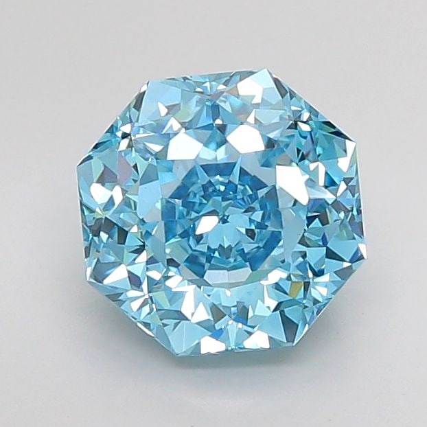 IGI Octagonal 4.02ct Fancy Vivid Blue VVS2 - Loose Lab Diamond: IGI Octagonal 4.02ct Fancy Vivid Blue VVS2 - Loose Lab Diamond Item Specifics: Source: This Is A Real Diamond Grown In A Lab Not Mined. Carat: 4.02 Cut: - Color: Fancy Vivid Blue Clarity: VVS2 Polish: