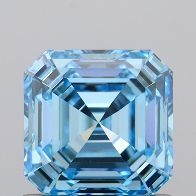 IGI Asscher 1.02ct Fancy Vivid Blue VVS2 - Loose Lab Diamond: IGI Asscher 1.02ct Fancy Vivid Blue VVS2 - Loose Lab Diamond Item Specifics: Source: This Is A Real Diamond Grown In A Lab Not Mined. Carat: 1.02 Cut: - Color: Fancy Vivid Blue Clarity: VVS2 Polish: E