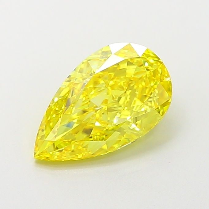 IGI Pear 1.6ct Fancy Vivid Yellow VVS2 - Loose Lab Diamond (1 of 1)