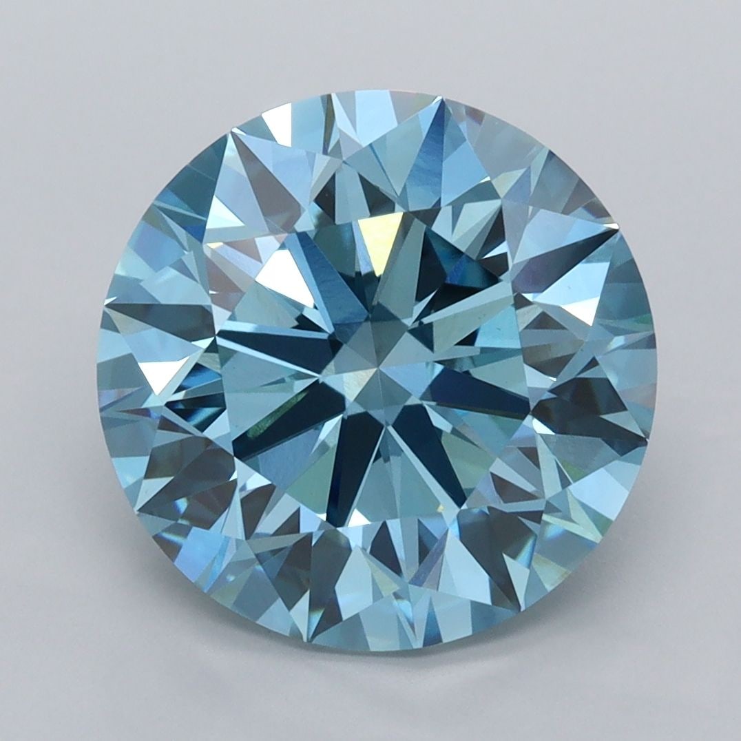 IGI Round 5.06ct Fancy Vivid Blue VVS2 - Ideal Loose Lab Diamond: IGI Round 5.06ct Fancy Vivid Blue VVS2 - Ideal Loose Lab Diamond Item Specifics: Source: This Is A Real Diamond Grown In A Lab Not Mined. Carat: 5.06 Cut: ID Color: Fancy Vivid Blue Clarity: VVS2