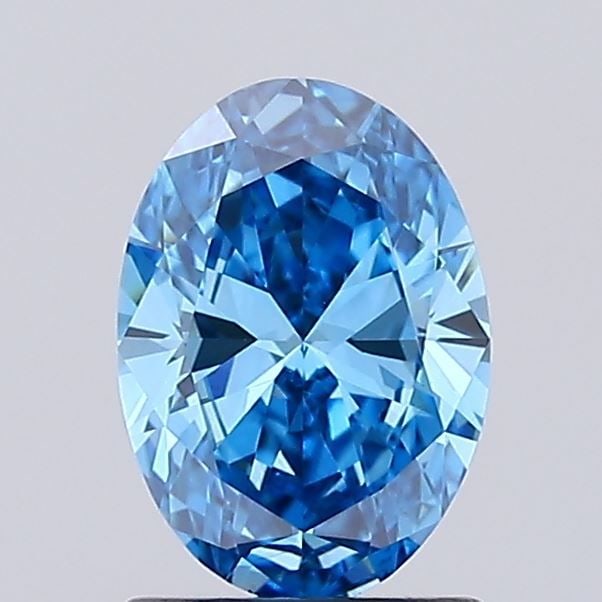 Oval 1.05ct Fancy Vivid Blue VVS2 - Loose Lab Diamond: Oval 1.05ct Fancy Vivid Blue VVS2 - Loose Lab Diamond Item Specifics: Source: This Is A Real Diamond Grown In A Lab Not Mined. Carat: 1.05 Cut: - Color: Fancy Vivid Blue Clarity: VVS2 Polish: VG Symme