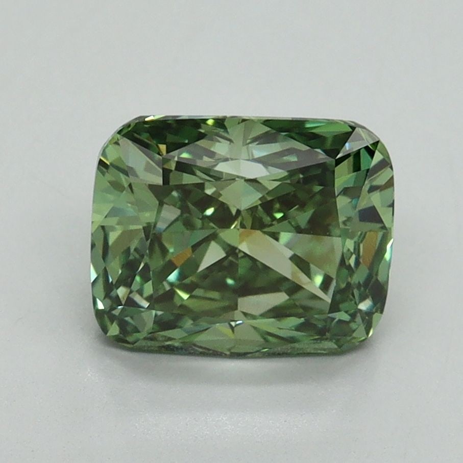 IGI Cushion Modified 2.09ct Fancy Vivid Green VVS2 - Loose Lab Diamond: IGI Cushion Modified 2.09ct Fancy Vivid Green VVS2 - Loose Lab Diamond Item Specifics: Source: This Is A Real Diamond Grown In A Lab Not Mined. Carat: 2.09 Cut: - Color: Fancy Vivid Green Clarity: VVS