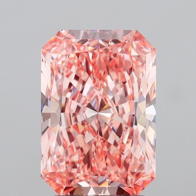 IGI Radiant 3.54ct Fancy Vivid Pink VVS2 - Loose Lab Diamond: IGI Radiant 3.54ct Fancy Vivid Pink VVS2 - Loose Lab Diamond Item Specifics: Source: This Is A Real Diamond Grown In A Lab Not Mined. Carat: 3.54 Cut: - Color: Fancy Vivid Pink Clarity: VVS2 Polish: E