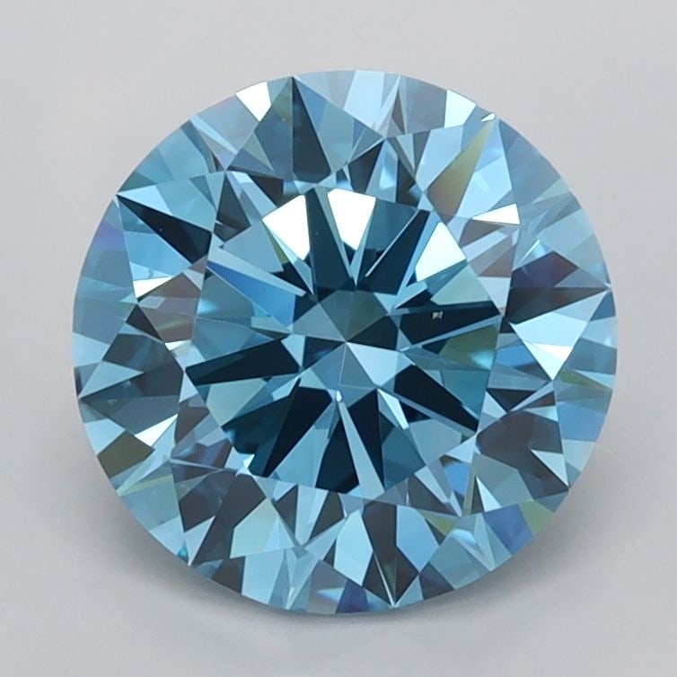 IGI Round 2.01ct Fancy Vivid Blue VVS1 - Ideal Loose Lab Diamond: IGI Round 2.01ct Fancy Vivid Blue VVS1 - Ideal Loose Lab Diamond Item Specifics: Source: This Is A Real Diamond Grown In A Lab Not Mined. Carat: 2.01 Cut: ID Color: Fancy Vivid Blue Clarity: VVS1 Poli