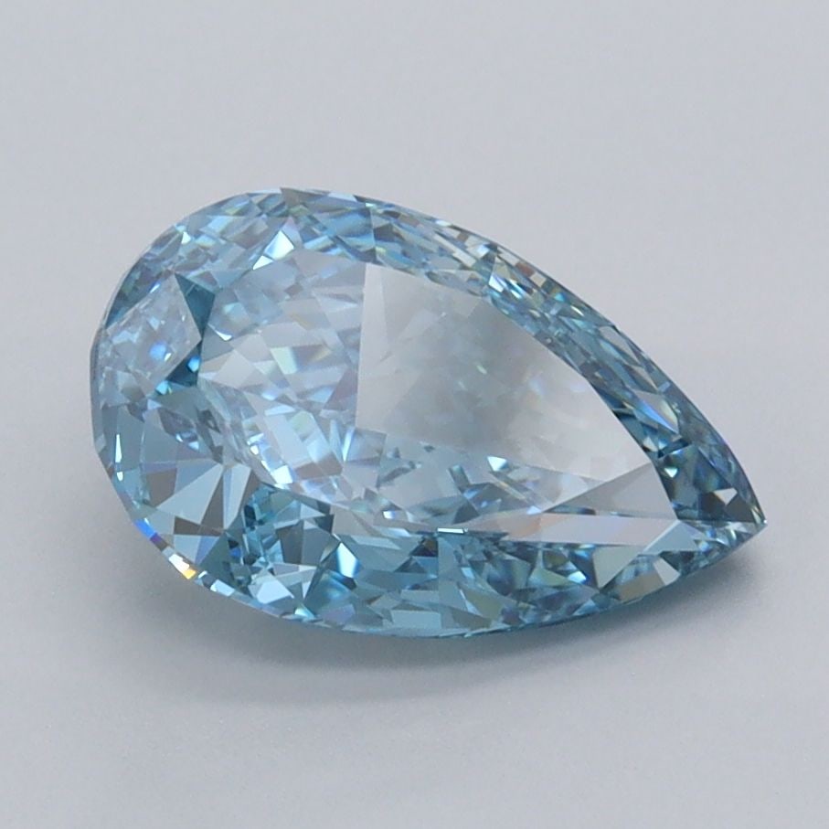 IGI Pear 2.03ct Fancy Vivid Blue VVS1 - Loose Lab Diamond: IGI Pear 2.03ct Fancy Vivid Blue VVS1 - Loose Lab Diamond Item Specifics: Source: This Is A Real Diamond Grown In A Lab Not Mined. Carat: 2.03 Cut: - Color: Fancy Vivid Blue Clarity: VVS1 Polish: EX S