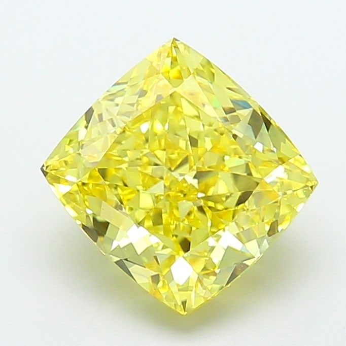 IGI Cushion Modified 5.05ct Fancy Vivid Yellow VVS2 - Loose Lab Diamond: IGI Cushion Modified 5.05ct Fancy Vivid Yellow VVS2 - Loose Lab Diamond Item Specifics: Source: This Is A Real Diamond Grown In A Lab Not Mined. Carat: 5.05 Cut: - Color: Fancy Vivid Yellow Clarity: