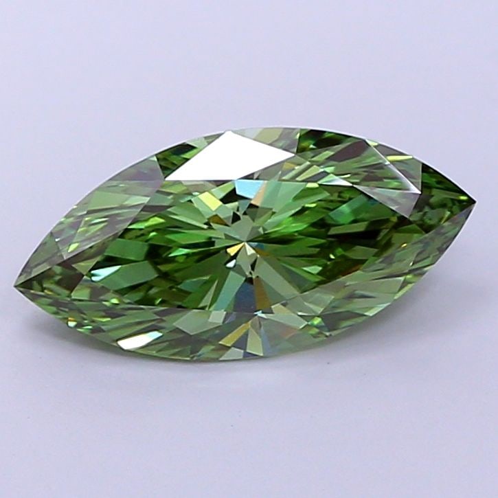 IGI Marquise 5.05ct Fancy Vivid Green VVS2 - Loose Lab Diamond (1 of 1)