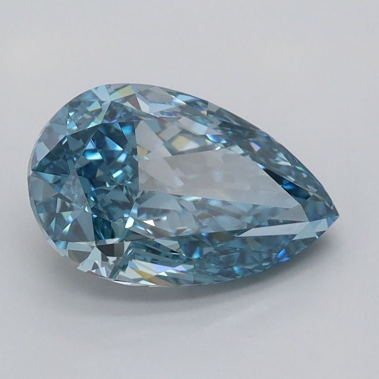 IGI Pear 1.23ct Fancy Vivid Blue VVS2 - Loose Lab Diamond: IGI Pear 1.23ct Fancy Vivid Blue VVS2 - Loose Lab Diamond Item Specifics: Source: This Is A Real Diamond Grown In A Lab Not Mined. Carat: 1.23 Cut: - Color: Fancy Vivid Blue Clarity: VVS2 Polish: EX S