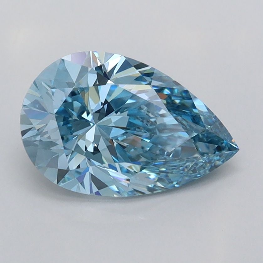 IGI Pear 1.4ct Fancy Vivid Blue VVS1 - Loose Lab Diamond: IGI Pear 1.4ct Fancy Vivid Blue VVS1 - Loose Lab Diamond Item Specifics: Source: This Is A Real Diamond Grown In A Lab Not Mined. Carat: 1.4 Cut: - Color: Fancy Vivid Blue Clarity: VVS1 Polish: EX