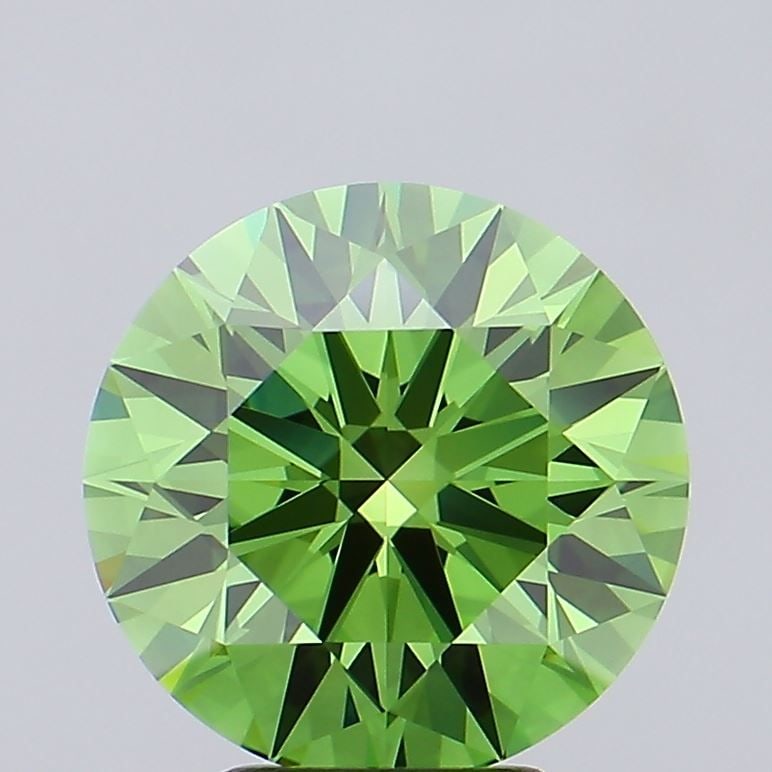 IGI Round 4.01ct Fancy Vivid Green IF - Ideal Loose Lab Diamond: IGI Round 4.01ct Fancy Vivid Green IF - Ideal Loose Lab Diamond Item Specifics: Source: This Is A Real Diamond Grown In A Lab Not Mined. Carat: 4.01 Cut: ID Color: Fancy Vivid Green Clarity: IF Polish