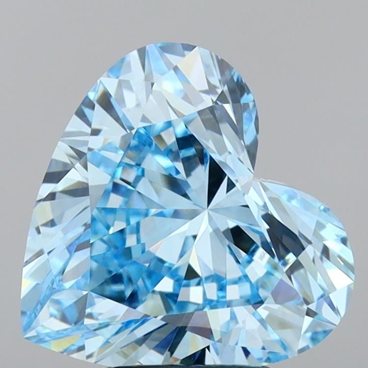 IGI Heart 3.5ct Fancy Vivid Blue VVS2 - Loose Lab Diamond: IGI Heart 3.5ct Fancy Vivid Blue VVS2 - Loose Lab Diamond Item Specifics: Source: This Is A Real Diamond Grown In A Lab Not Mined. Carat: 3.5 Cut: - Color: Fancy Vivid Blue Clarity: VVS2 Polish: EX Sy