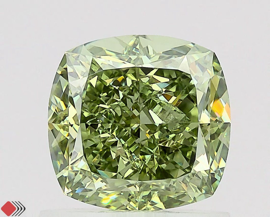 IGI Cushion Modified 1.22ct Fancy Vivid Green VVS2 - Loose Lab Diamond: IGI Cushion Modified 1.22ct Fancy Vivid Green VVS2 - Loose Lab Diamond Item Specifics: Source: This Is A Real Diamond Grown In A Lab Not Mined. Carat: 1.22 Cut: - Color: Fancy Vivid Green Clarity: VVS