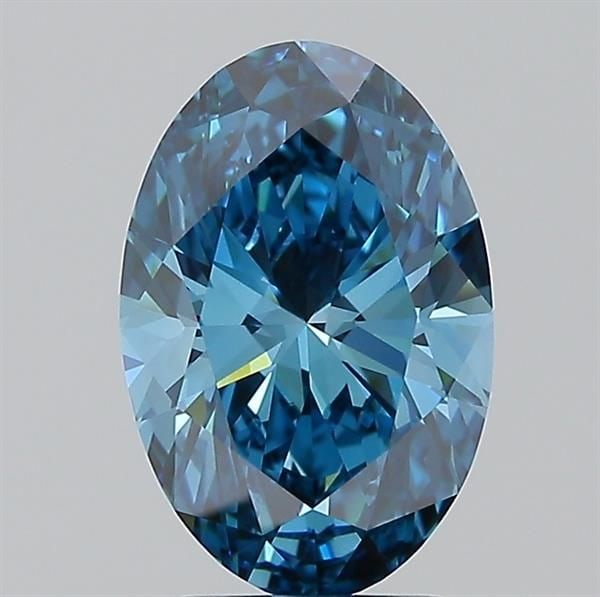 IGI Oval 2.54ct Fancy Vivid Blue VVS1 - Loose Lab Diamond (1 of 1)