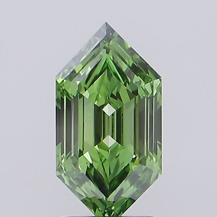 IGI Hexagonal 1.66ct Fancy Vivid Green VVS2 - Loose Lab Diamond: IGI Hexagonal 1.66ct Fancy Vivid Green VVS2 - Loose Lab Diamond Item Specifics: Source: This Is A Real Diamond Grown In A Lab Not Mined. Carat: 1.66 Cut: - Color: Fancy Vivid Green Clarity: VVS2