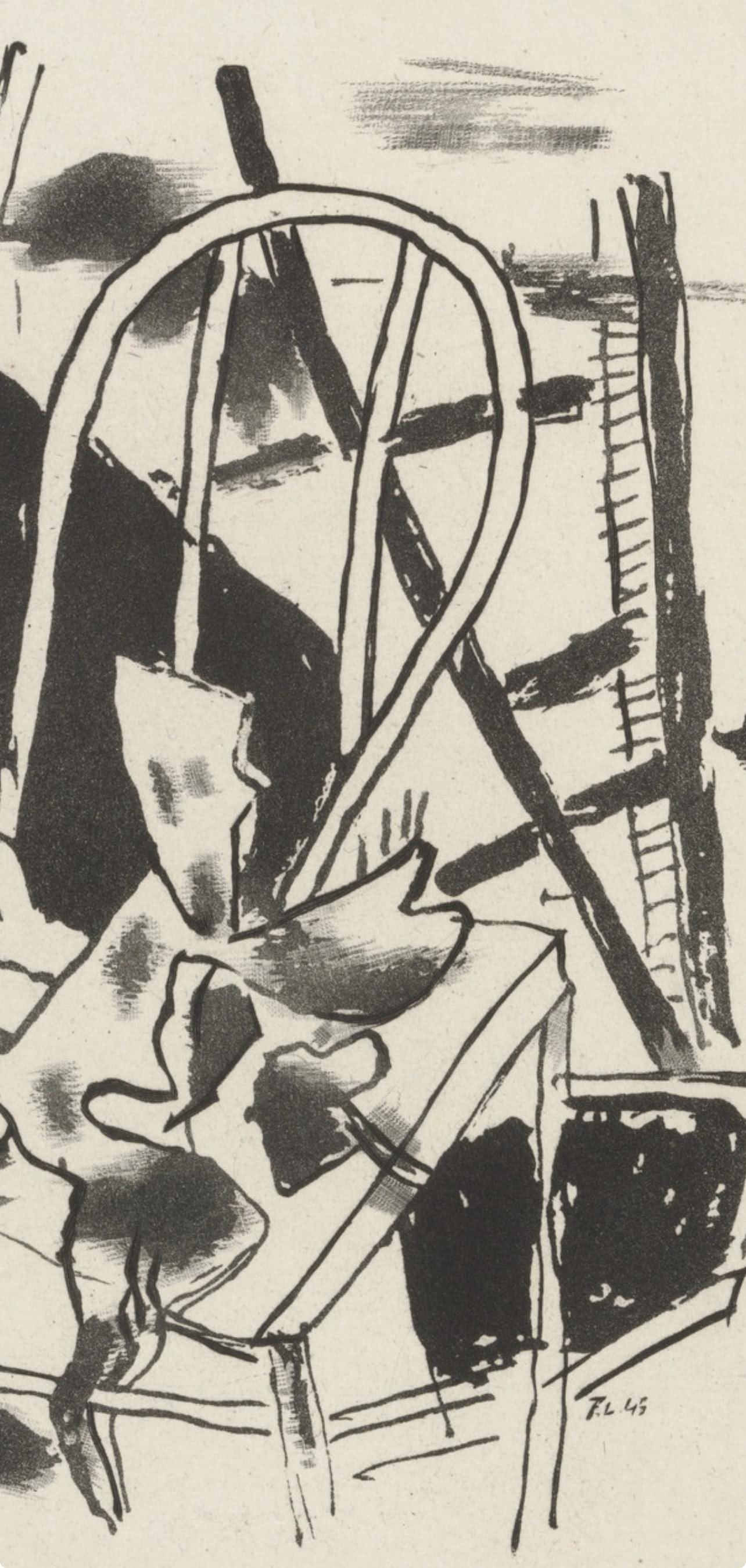 Fernand Lger Composition Cubisme Etching - 2
