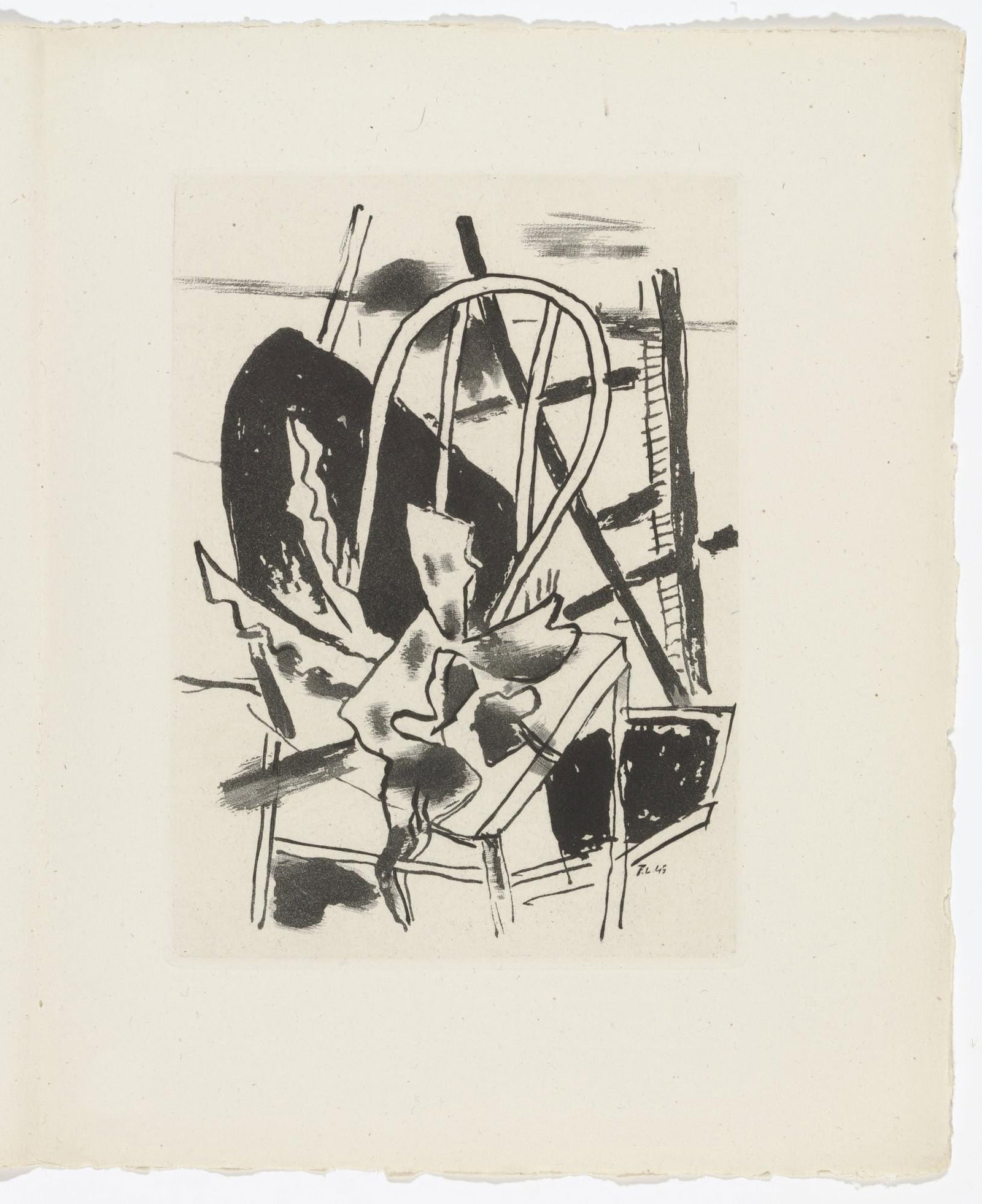 Fernand Lger Composition Cubisme Etching - 4