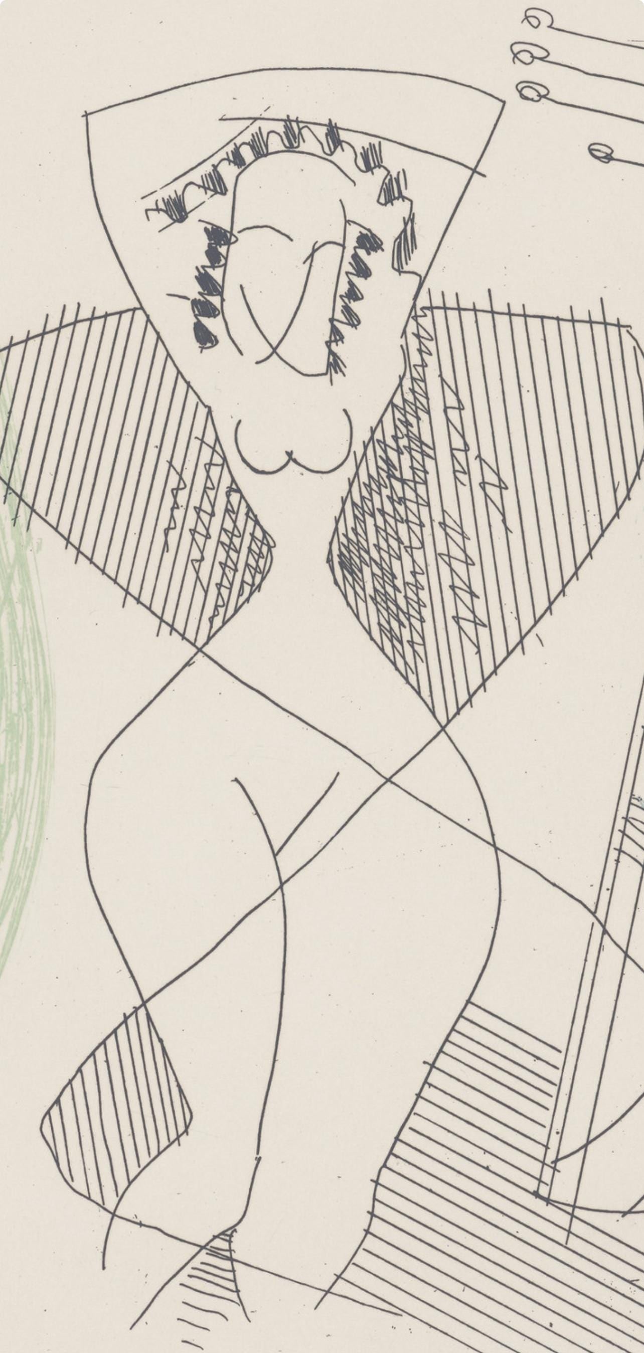 Man Ray, Composition, Feuilles parses, Etching - 2