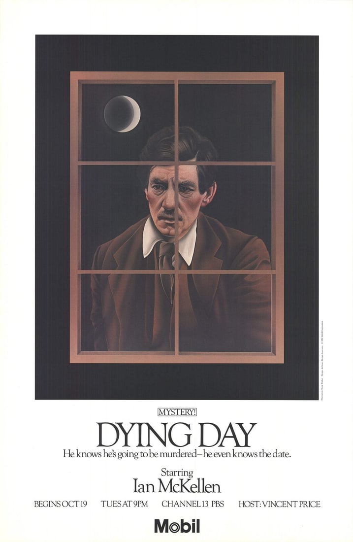 NORM WALKER Dying Day 46" x 30" Offset Lithograph 1982 Contemporary (1 of 4)