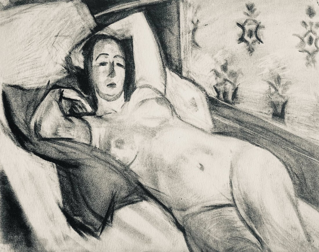 Henri Matisse, Composition (Dutel 3), Dessins de Henri-Matisse, Lithograph: Henri Matisse, Composition (Dutel 3), Dessins de Henri-Matisse, Lithograph Item Specifics: Paper Size: 10 x 8 inches. Excellent condition. Notes: From the album, Dessins de Henri-Matisse, 1925. Publis
