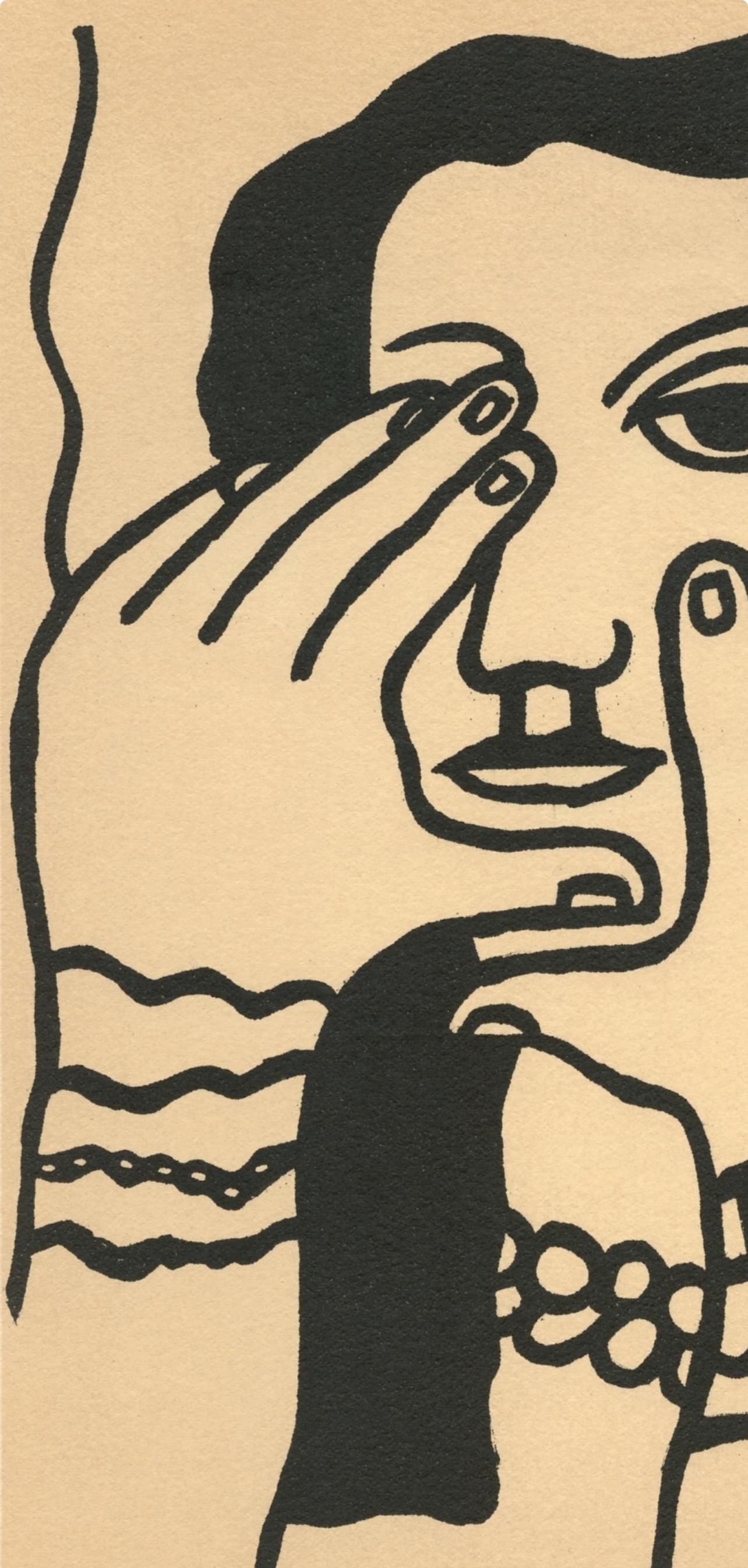 Fernand Lger Composition Mon ami Lger Lithograph - 3