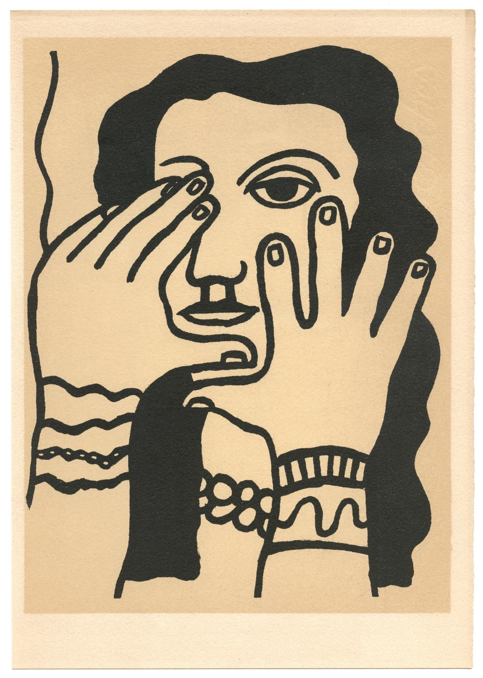 Fernand Lger Composition Mon ami Lger Lithograph - 5