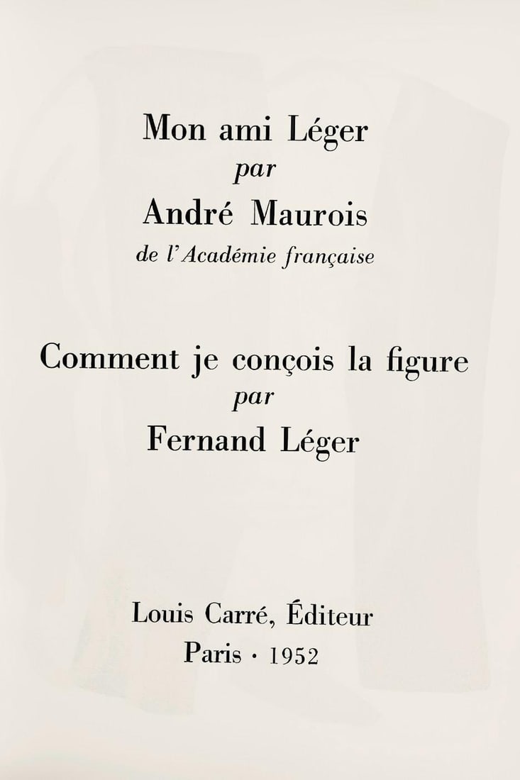 Fernand Lger Composition Mon ami Lger Lithograph - 6