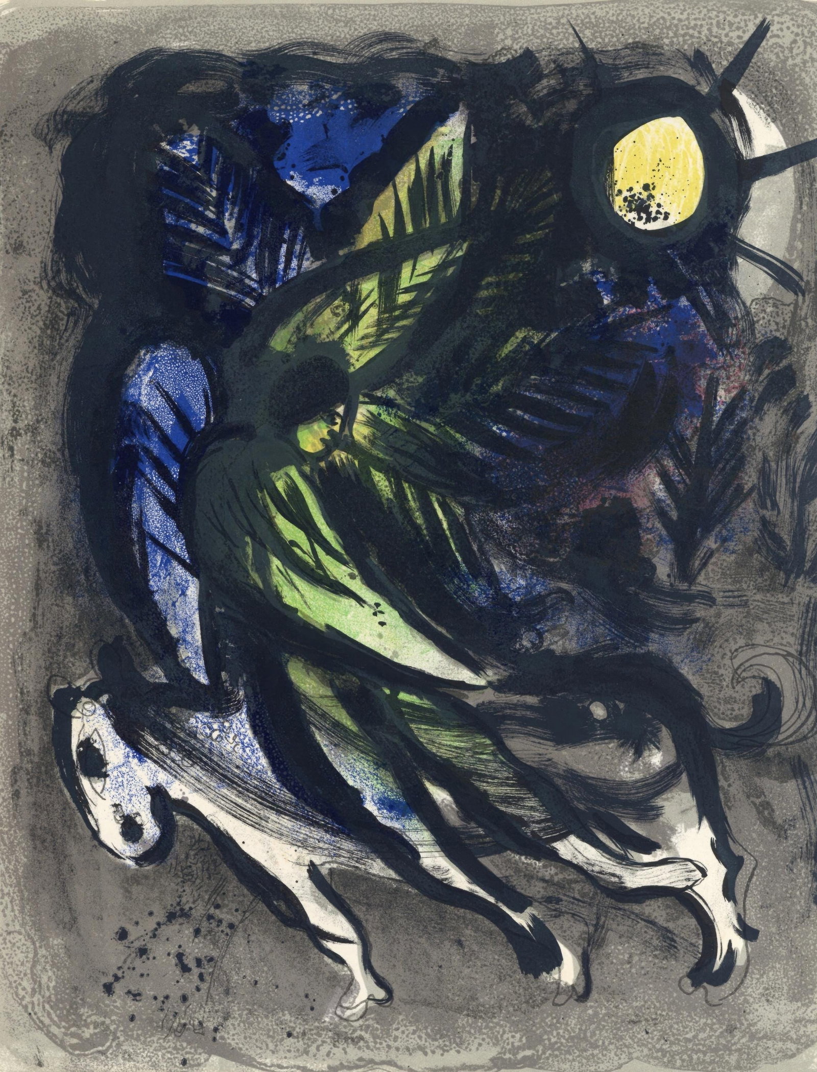 Marc Chagall, The Angel, from Chagall Lithographer I, Lithograph, 1960: Marc Chagall, The Angel, from Chagall Lithographer I, Lithograph, 1960 Item Specifics: This exquisite lithograph by Marc Chagall (18871985), titled L'Ange (The Angel), from Chagall Lithographe I (Chag